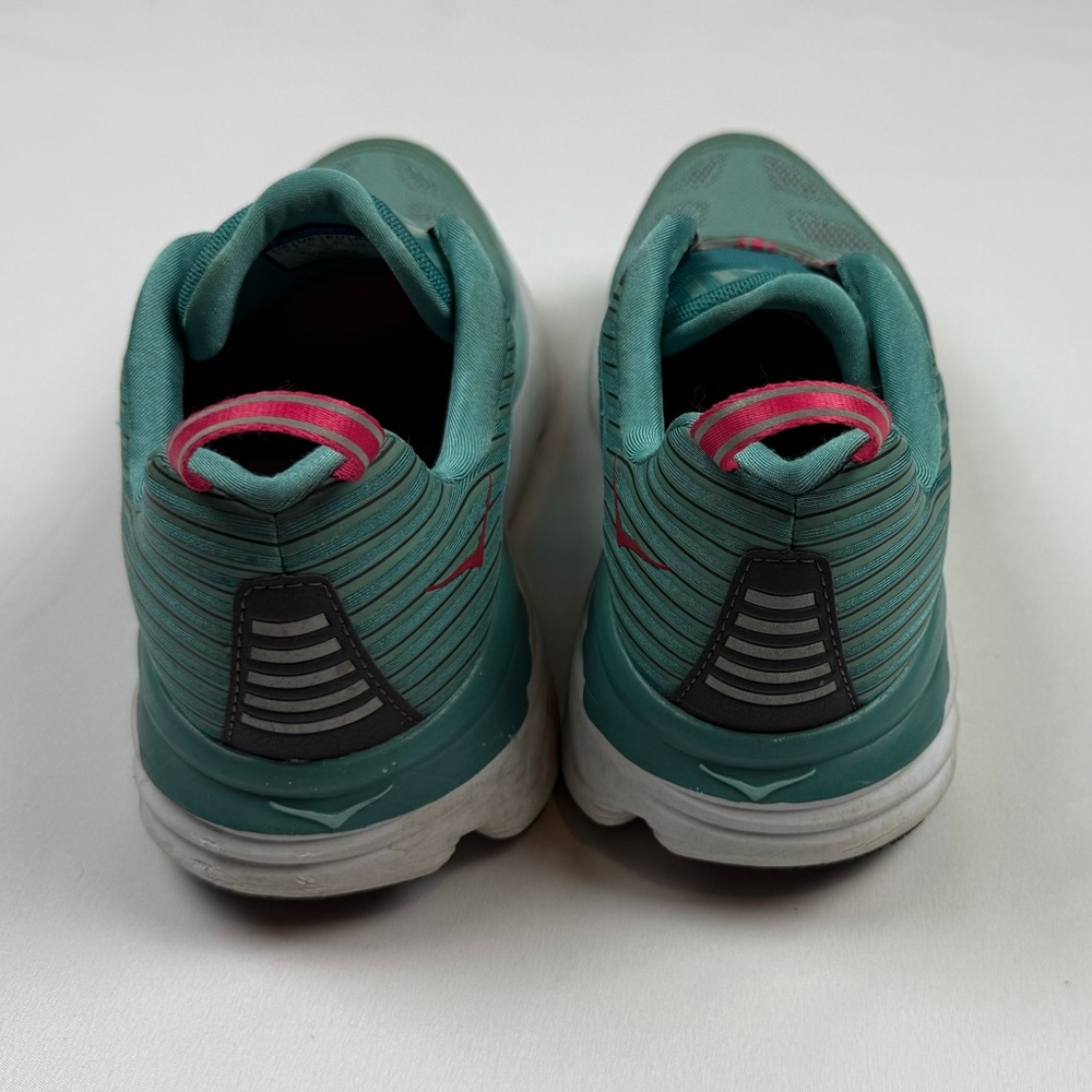 Hoka One Women’s Bondi 6 Running Shoes US 9.5 Canton Green Slate Blue - Picture 5 of 7